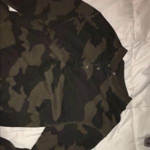 camo button up